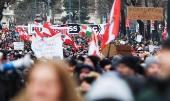 protest w Wiedniu