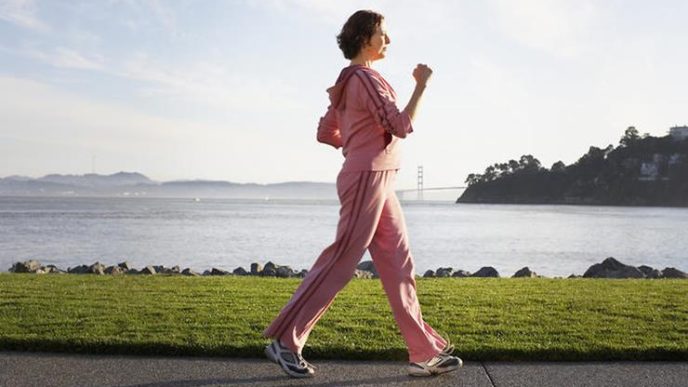 Woman Power Walking